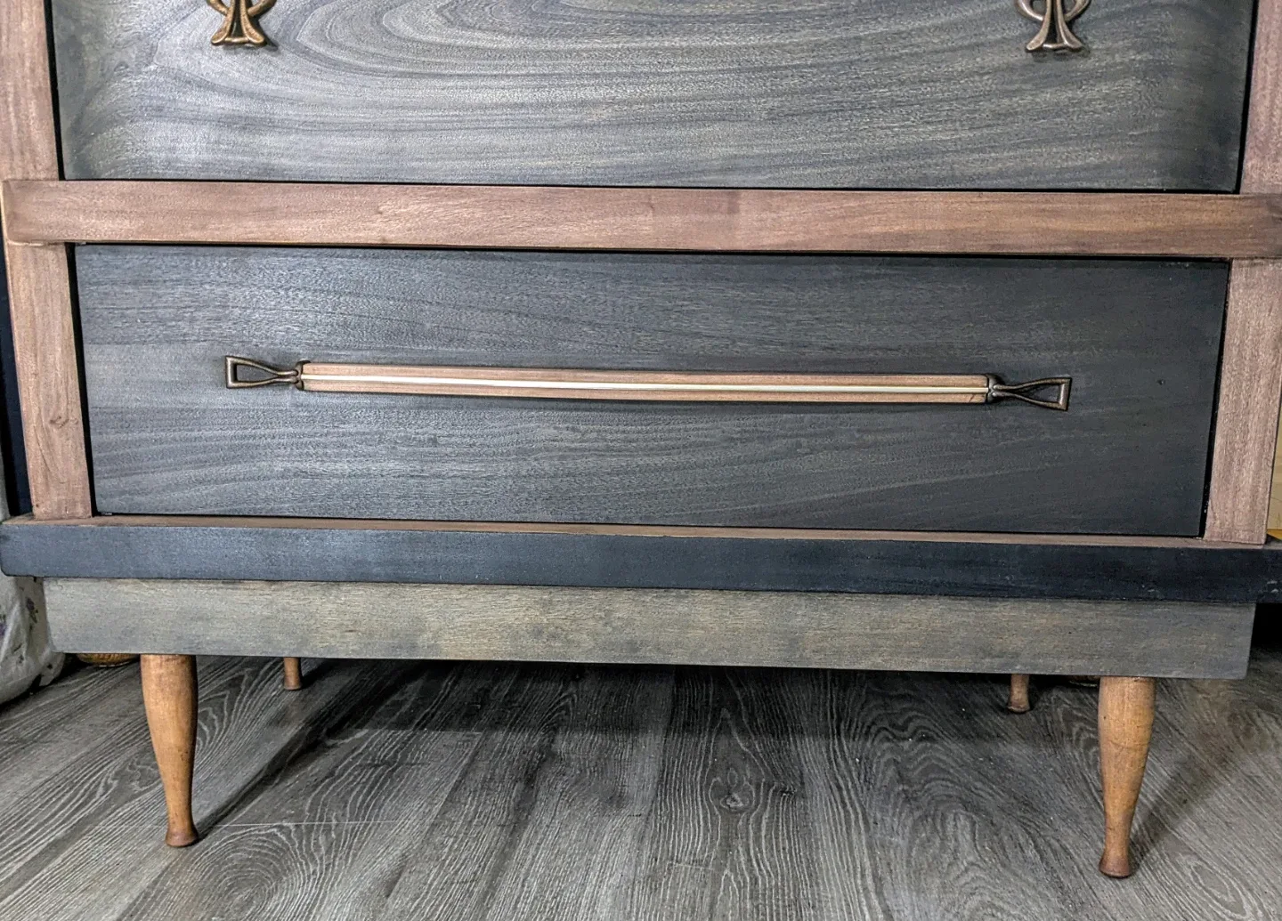Mid-Century Modern Tallboy Dresser (Refinished!) image indicator(6)