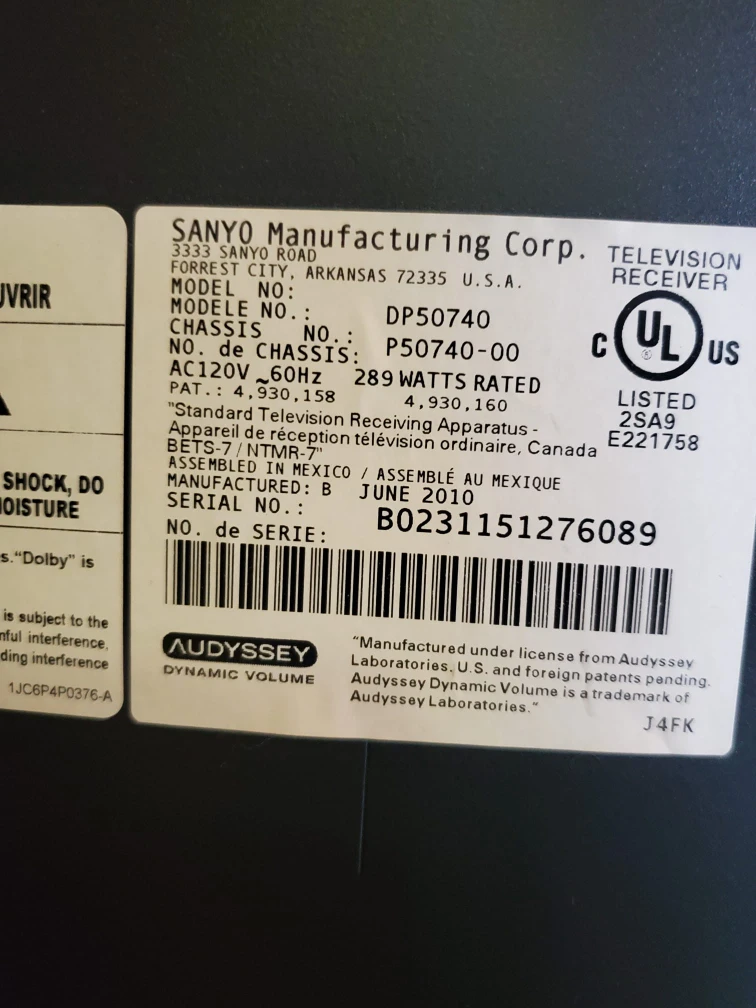 Sanyo 55 inch plasma tv - photo 2