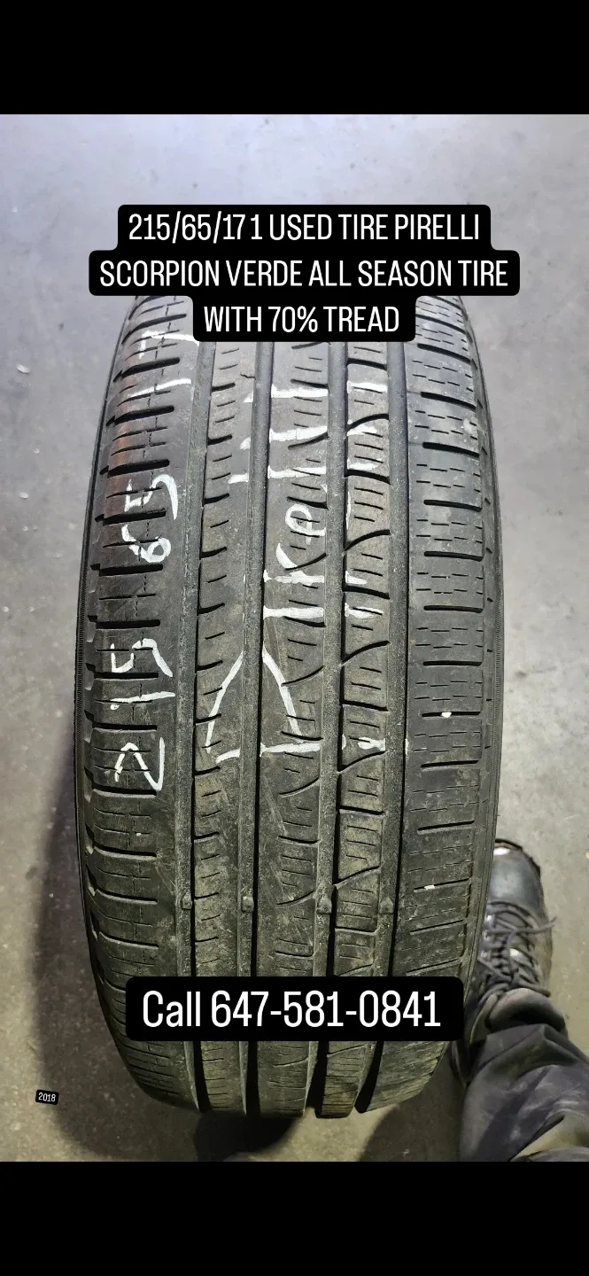 Pirelli Scorpion Verde 215/65/17 Tire - 70% Tread thumbnail
