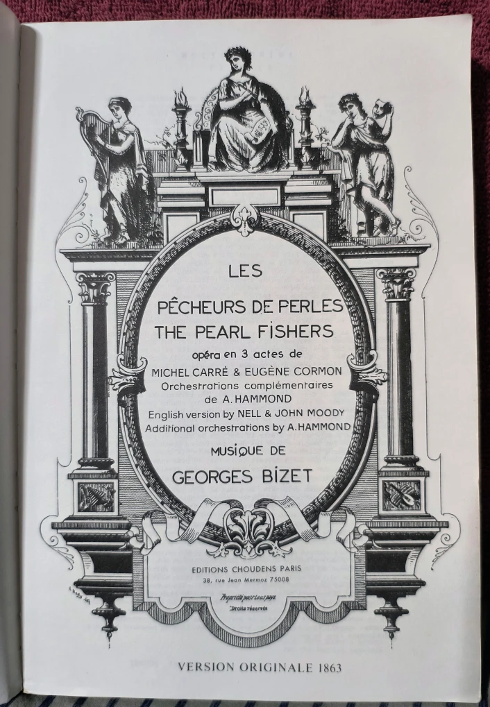 Les Pêcheurs de Perles Opera by G. Bizet 1975 copy - photo 2