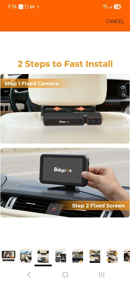 Babyvue Baby Car Camera