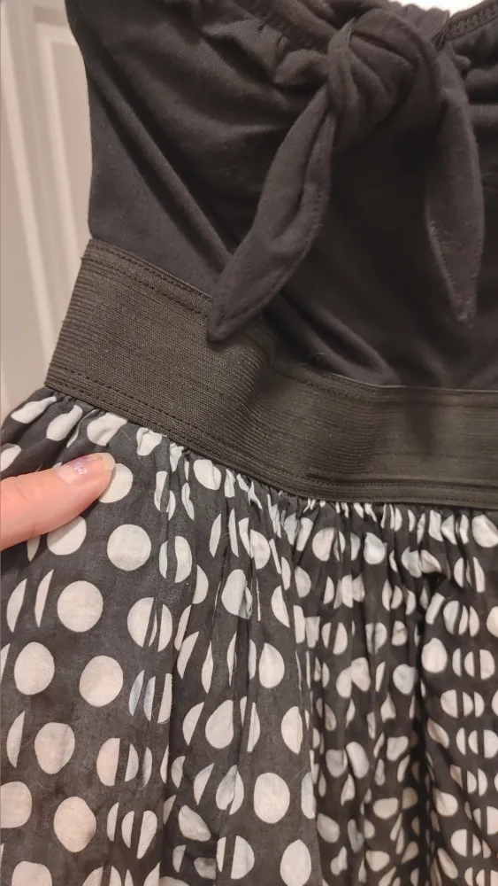 Black & White Polka Dot Dress size Medium image indicator(2)