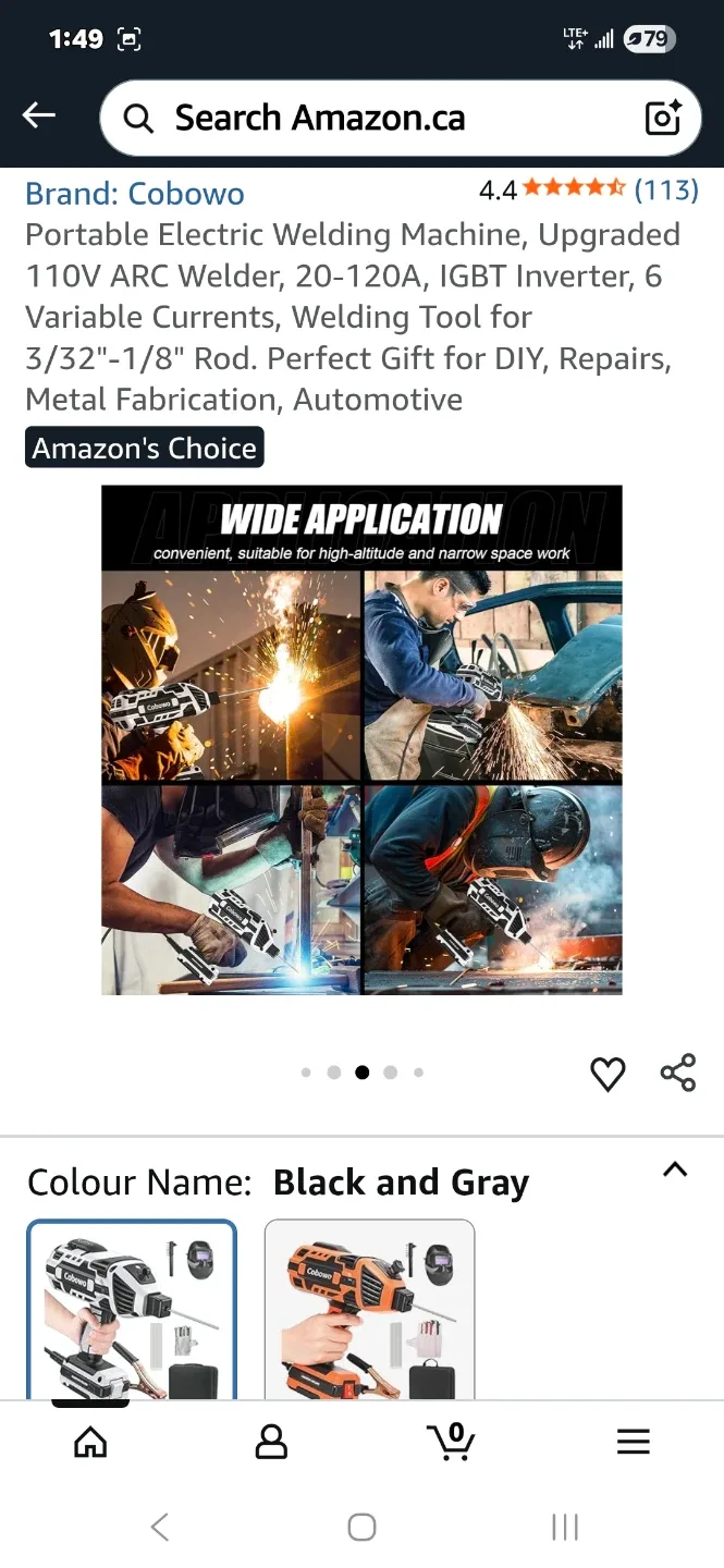 Portable Electric Welding Machine,120A image indicator(7)