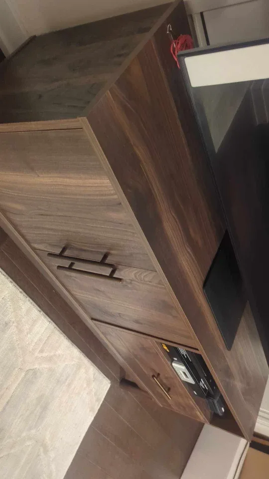 Wooden TV Console with Storage image indicator(2)