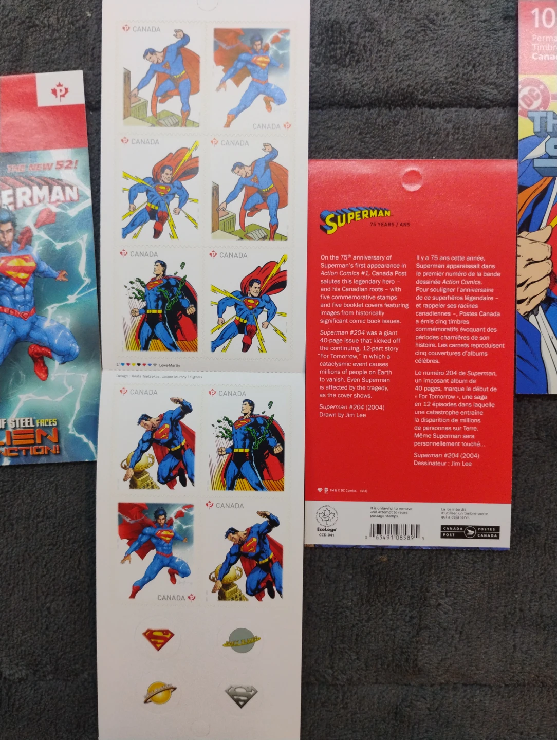 Superman Canada Post Stamps - 5 Packs - photo 2