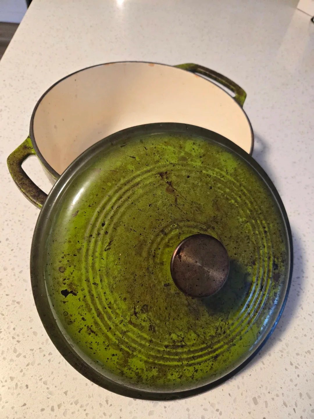 Green Enamel Dutch Oven image indicator(4)