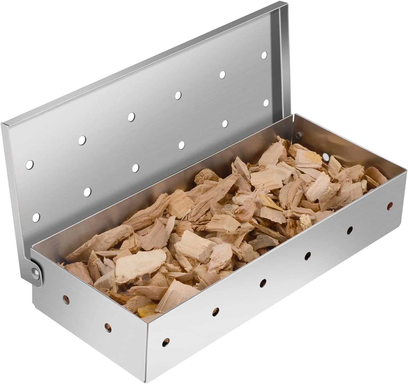Smoker Box for Gas Grilling Wood Chip Smoker Box