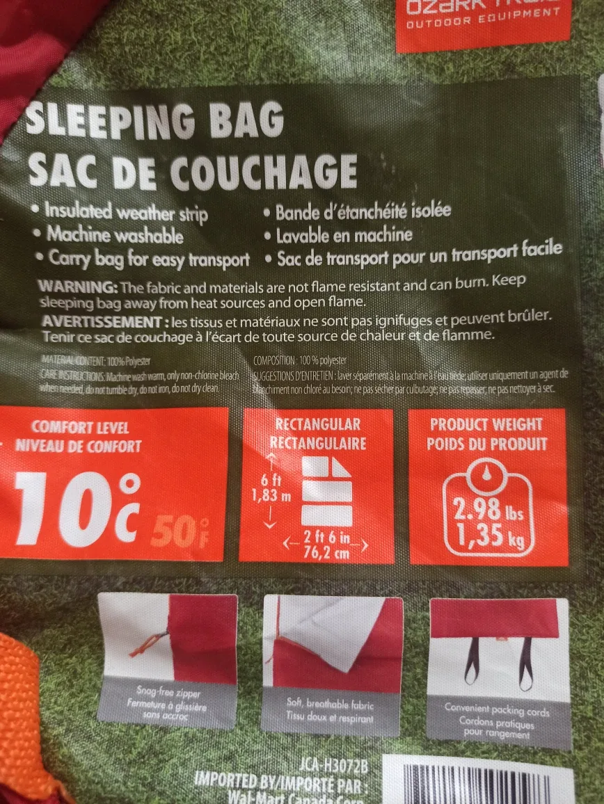 Ozark Trail Sleeping Bag - 10°C Comfort image indicator(2)