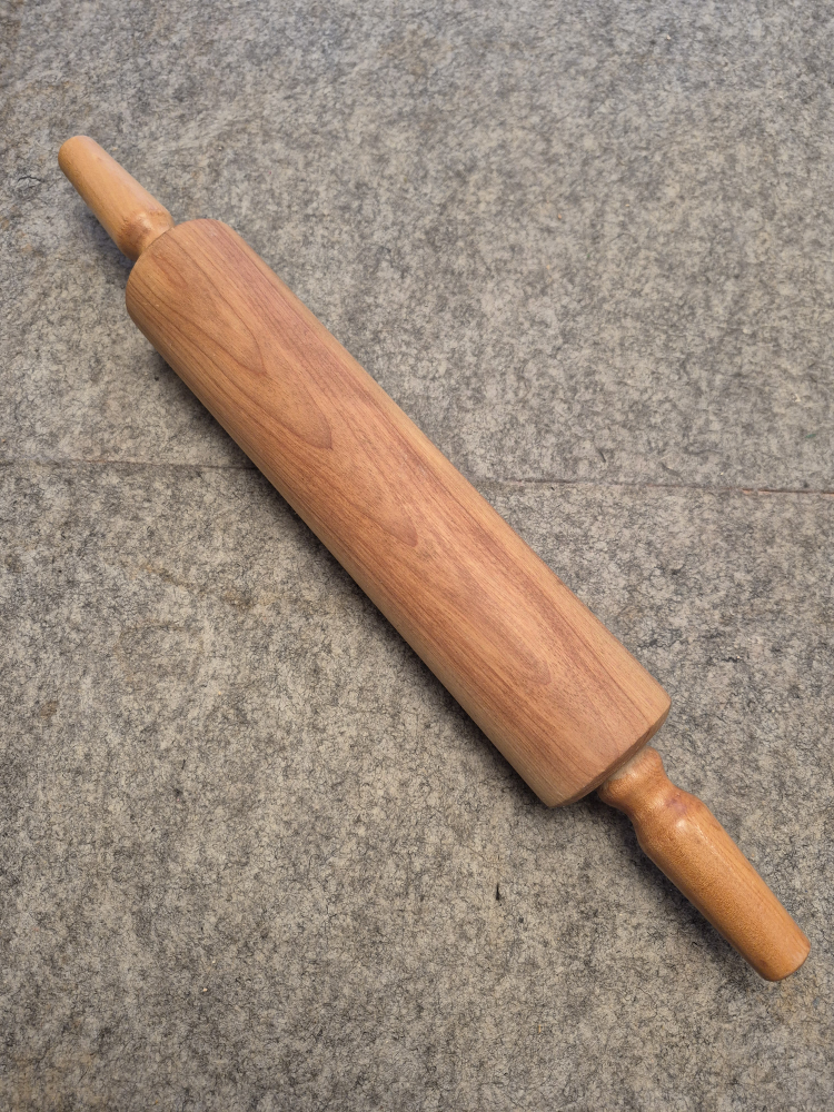 Rolling Pin: Vintage Solid Wood Rolling Pin "Baribo Maid"