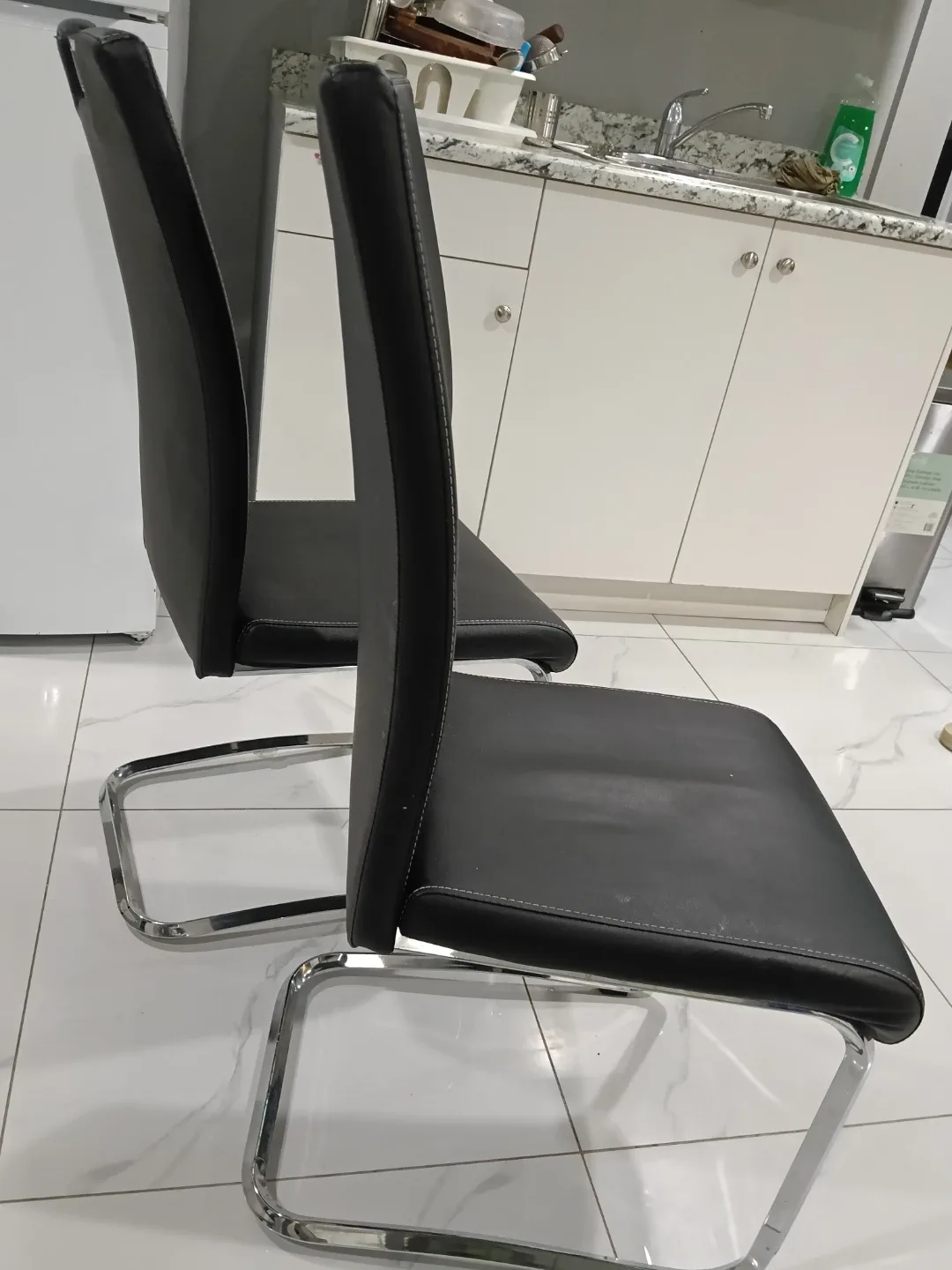 Set of four Black Dining Chairs image indicator(2)