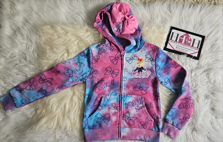 JoJo Siwa Tie-Dye Zip-Up Hoodie