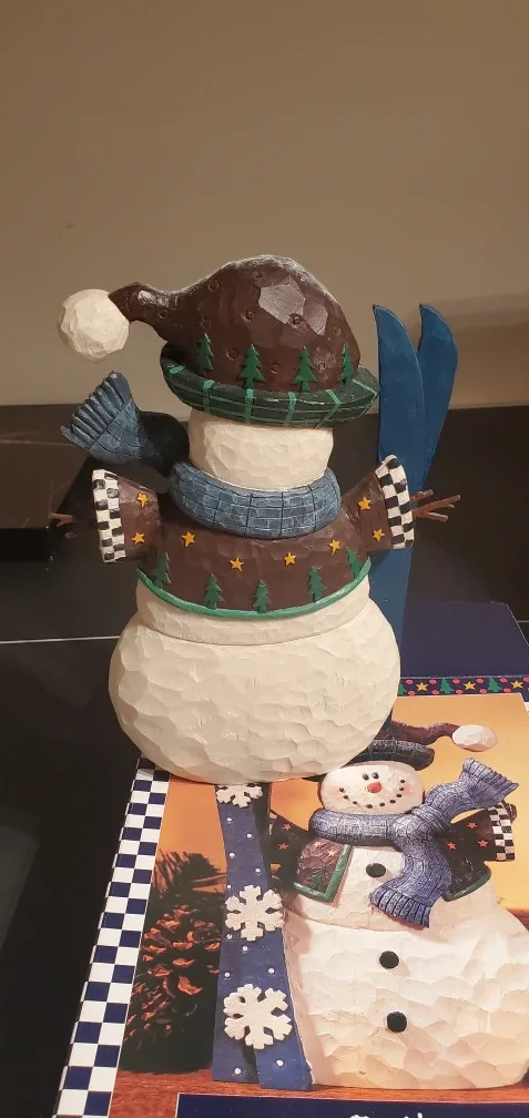 Snowman figure decoration image indicator(2)