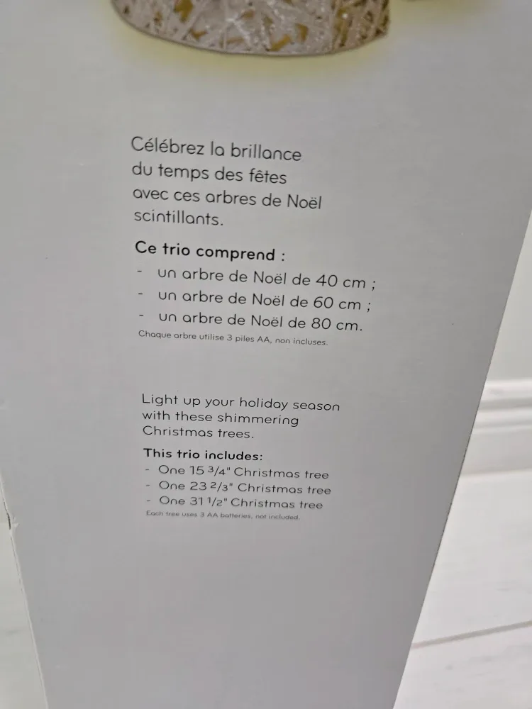 Silver Decorative Christmas Cones - Set of 3 image indicator(8)