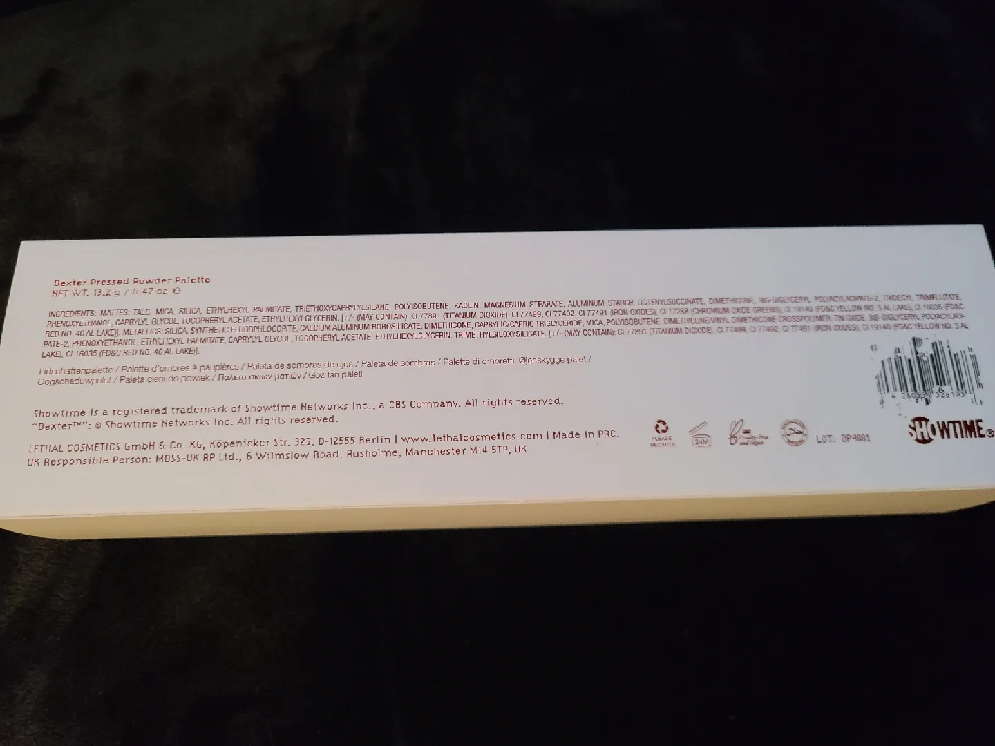 Lethal Cosmetics Dexter Eyeshadow Palette image indicator(7)