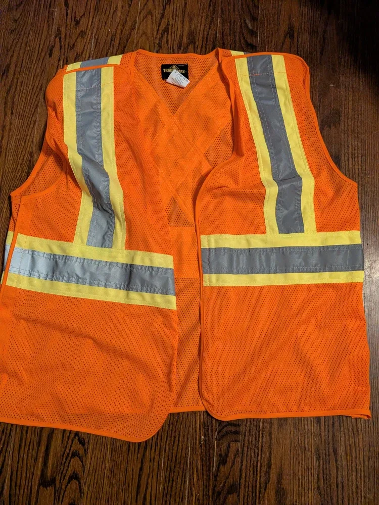 Trafalgar Mesh Safety Vest - Orange 2XL- 3XL