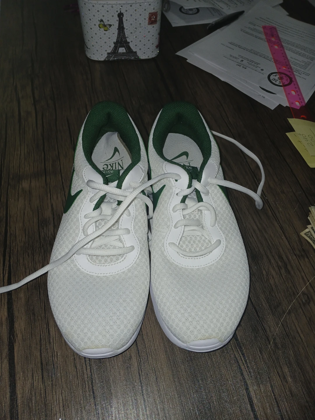 Nike Tanjun White/Green Shoes - US 7 - photo 3