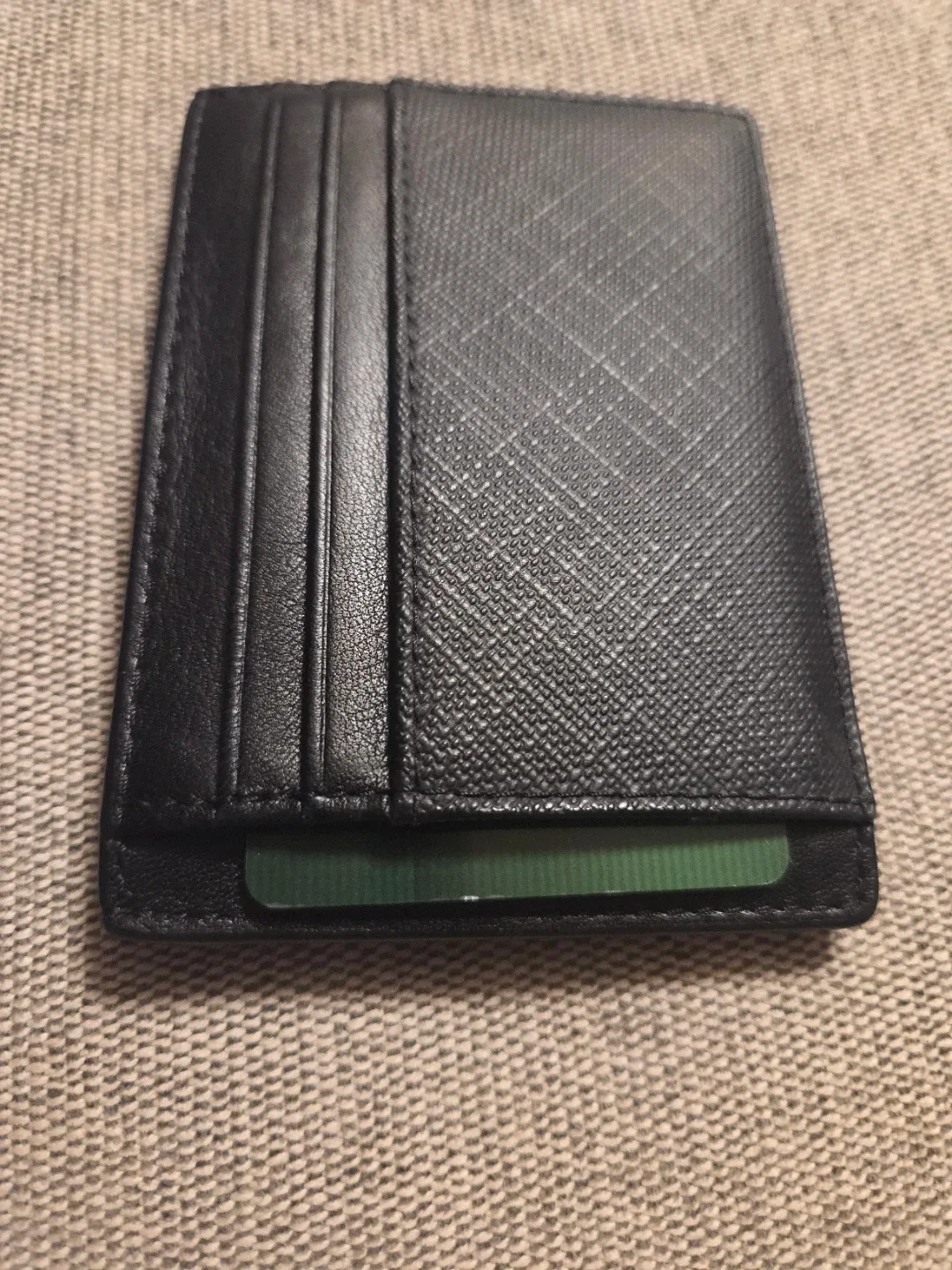 Burberry Black Leather Card Holder image indicator(3)