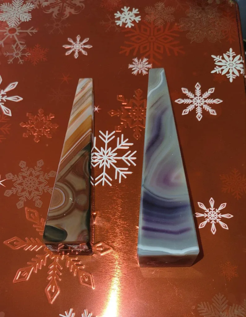 Two Crystal Obelisks