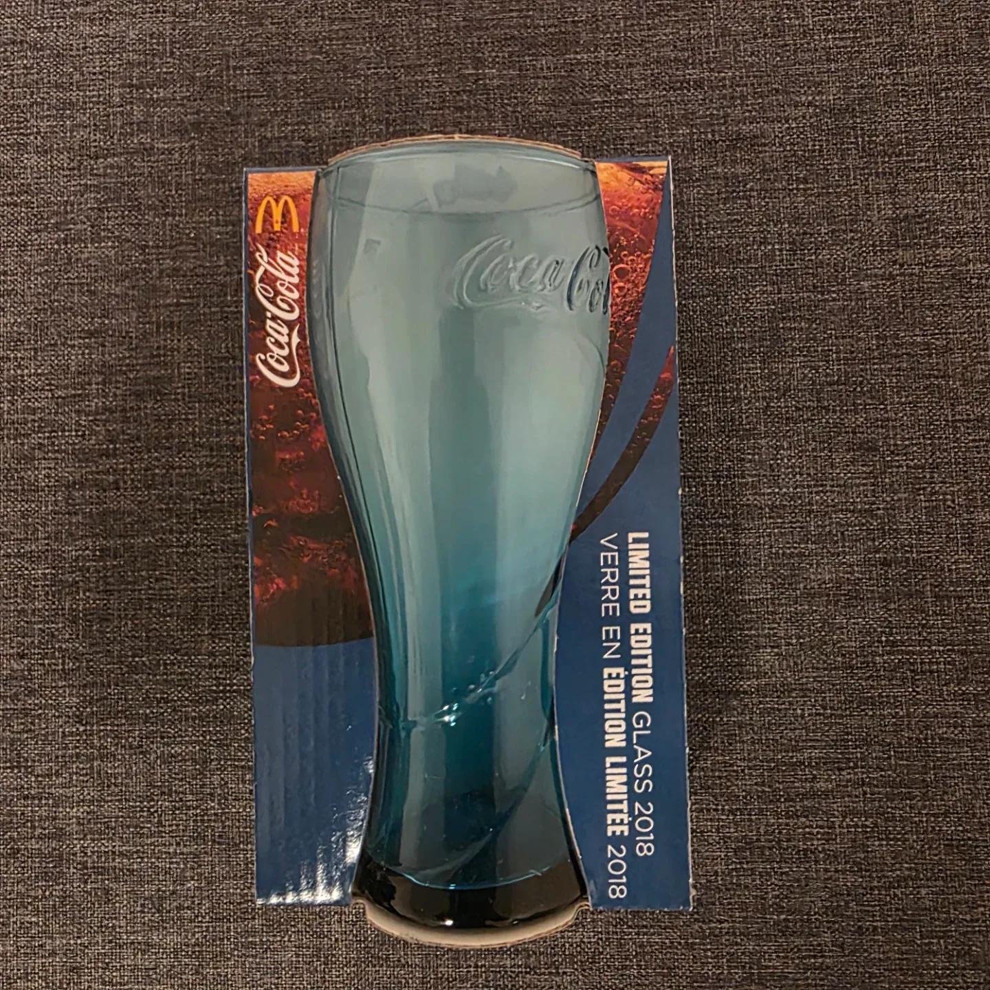 Coca-Cola McDonald's Limited Edition 2018 Glass - Blue image indicator(4)