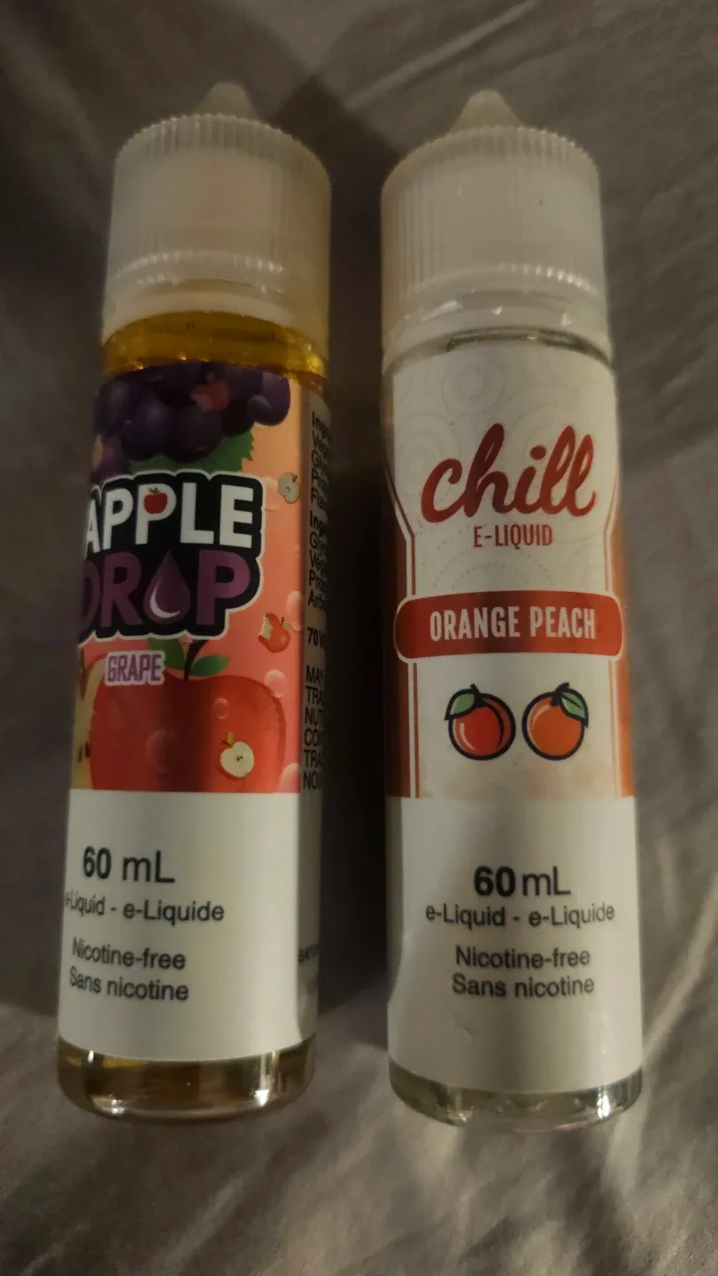 Apple Drop Grape & Chill Orange Peach E-Liquids