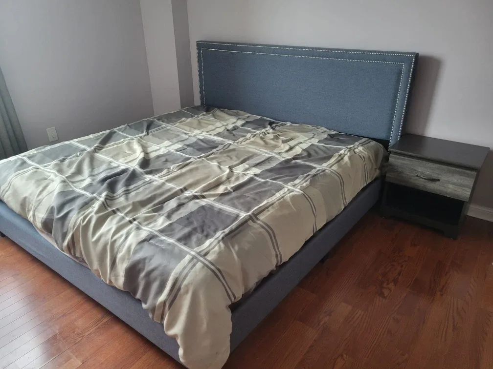 King Size Bed Frame with Headboard