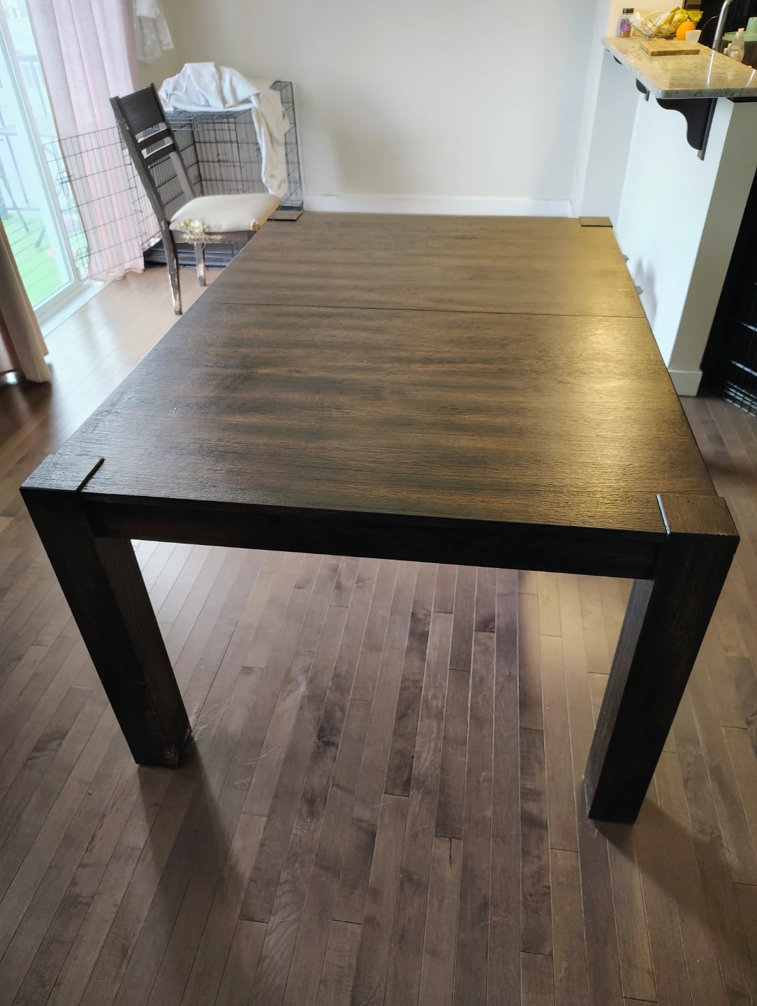 Dark Wood Dining Table with 4 chairs - photo 2