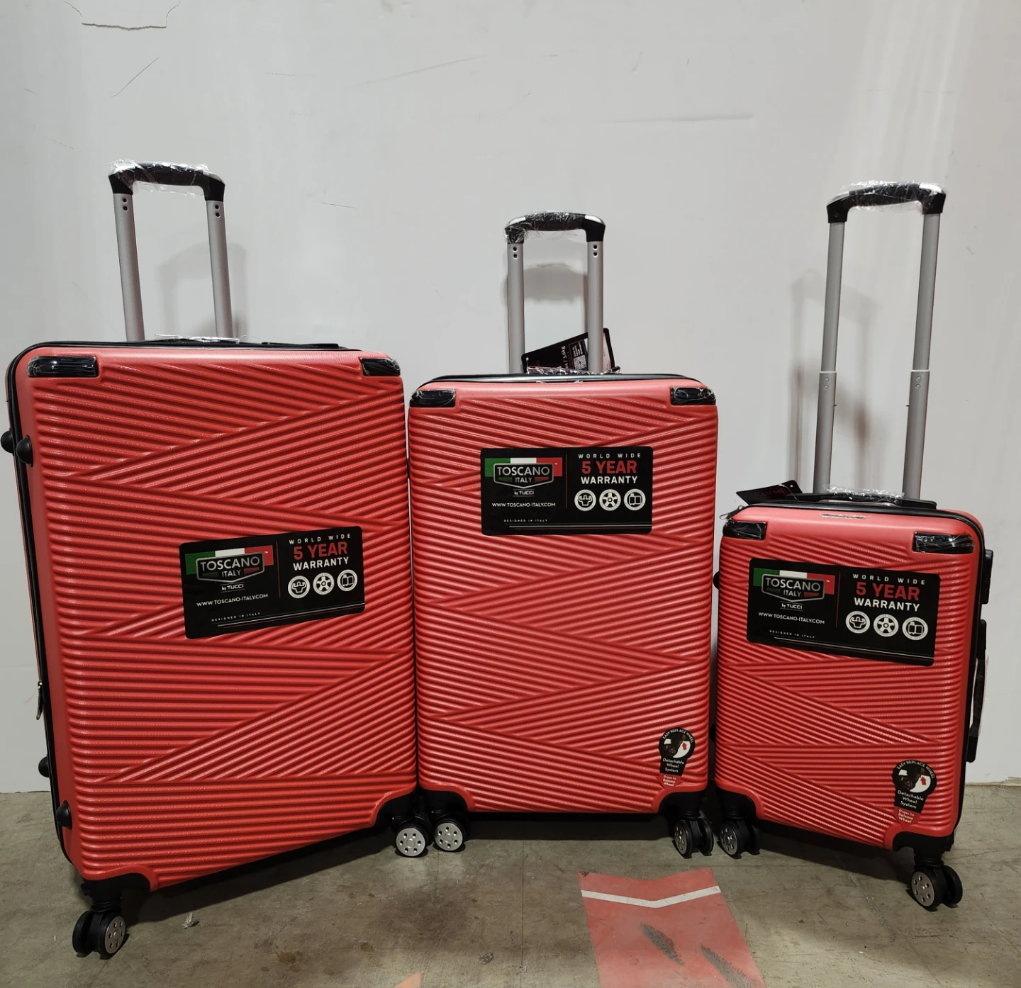 Toscano Hardside Luggage Large Medium Carry On Baggage On Sale