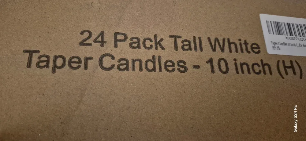 24 Taper candles