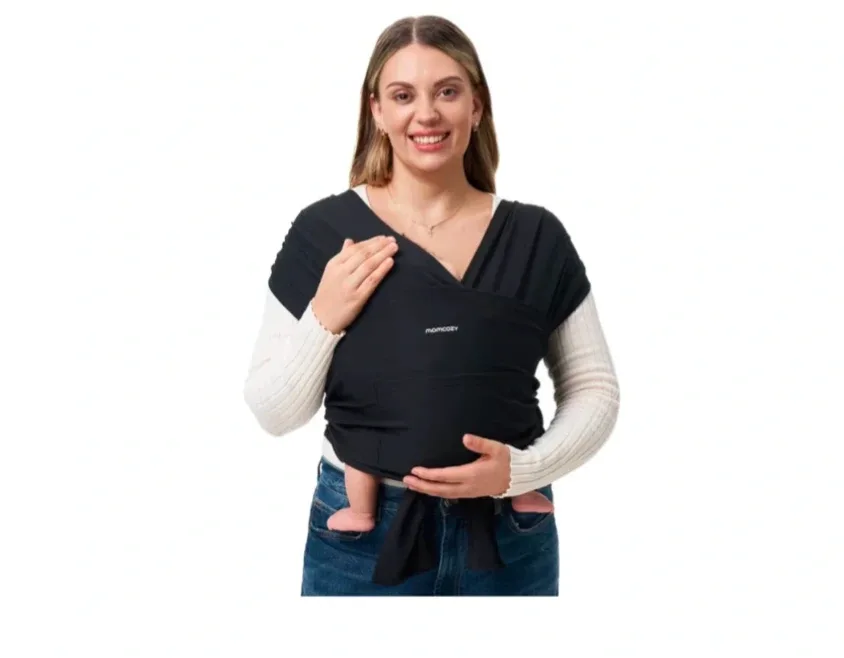 KaoRobbies Black Baby Wrap Carrier thumbnail