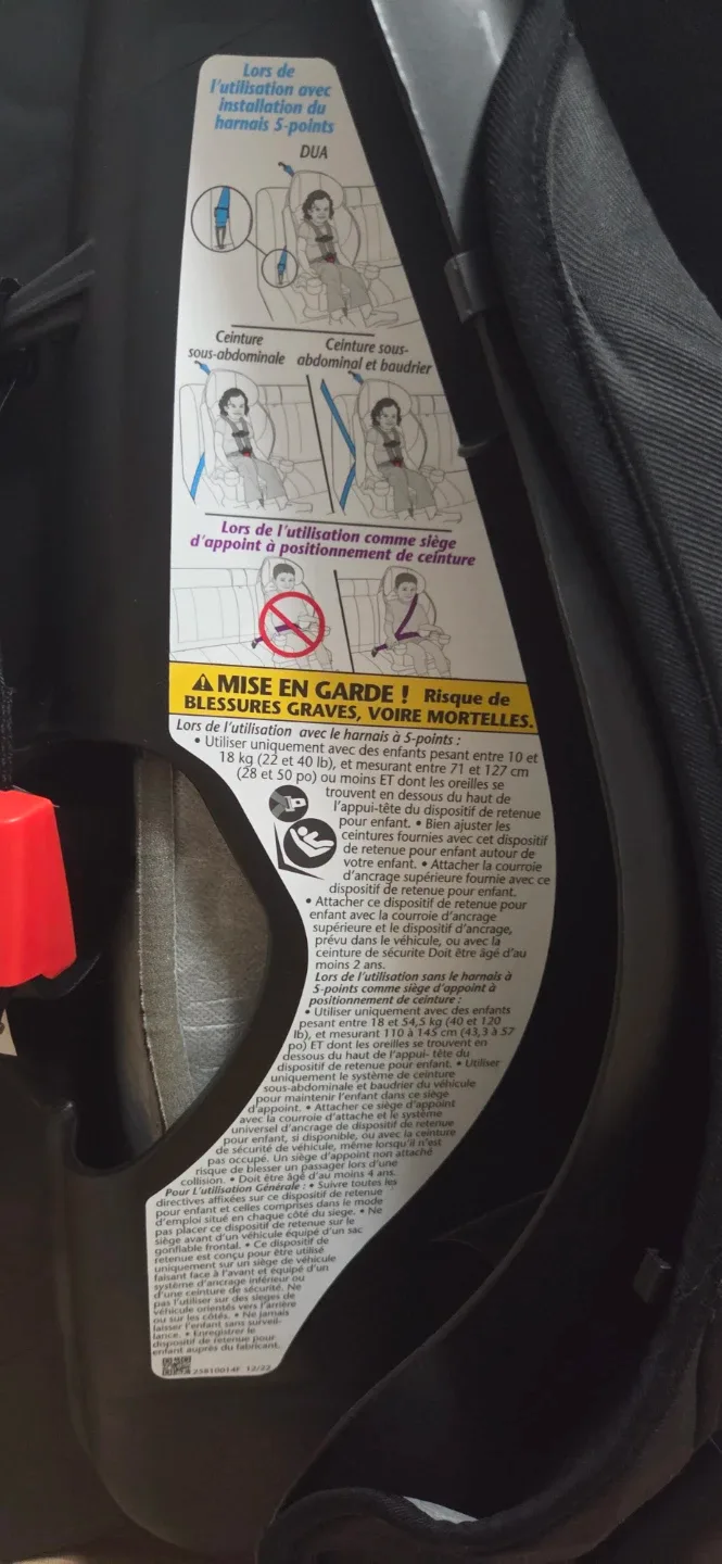 Evenflo Car Seat - Black & Grey image indicator(5)