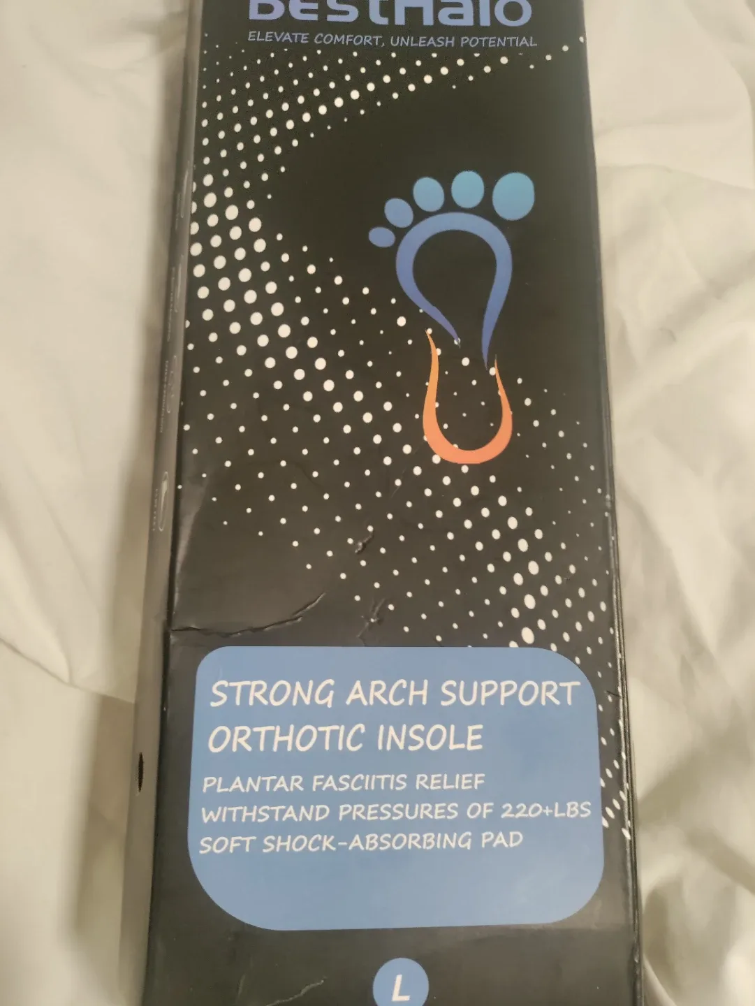 BestHalo Strong Arch Support Orthotic Insole - Size L image indicator(2)