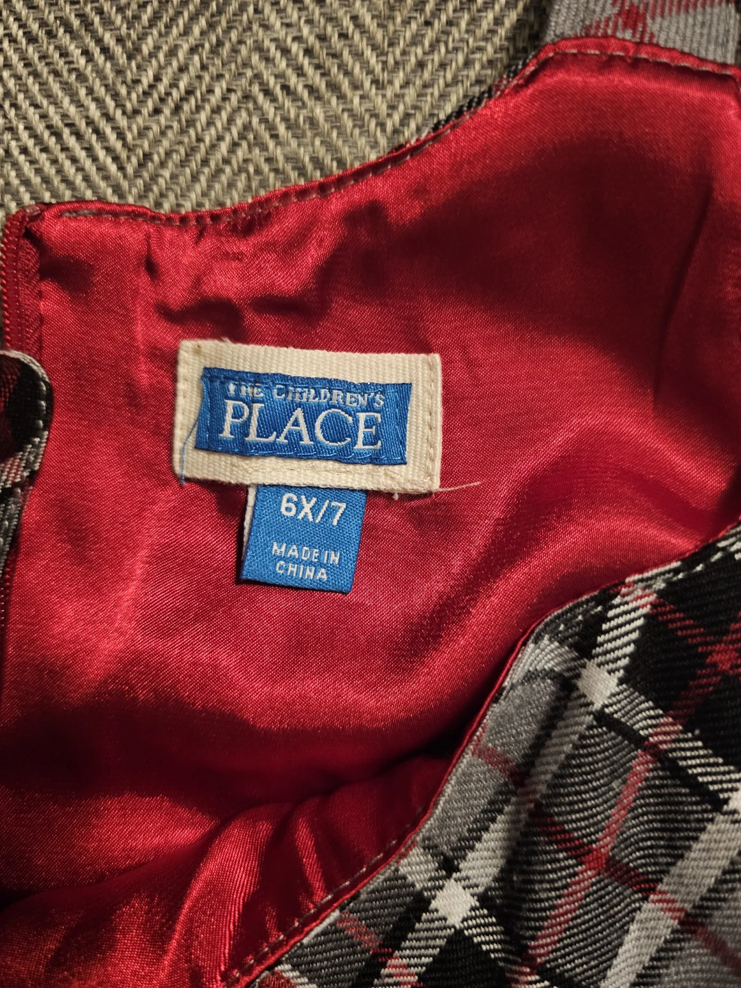 The Children's Place Plaid Dress - Size 6X/7 - photo 3
