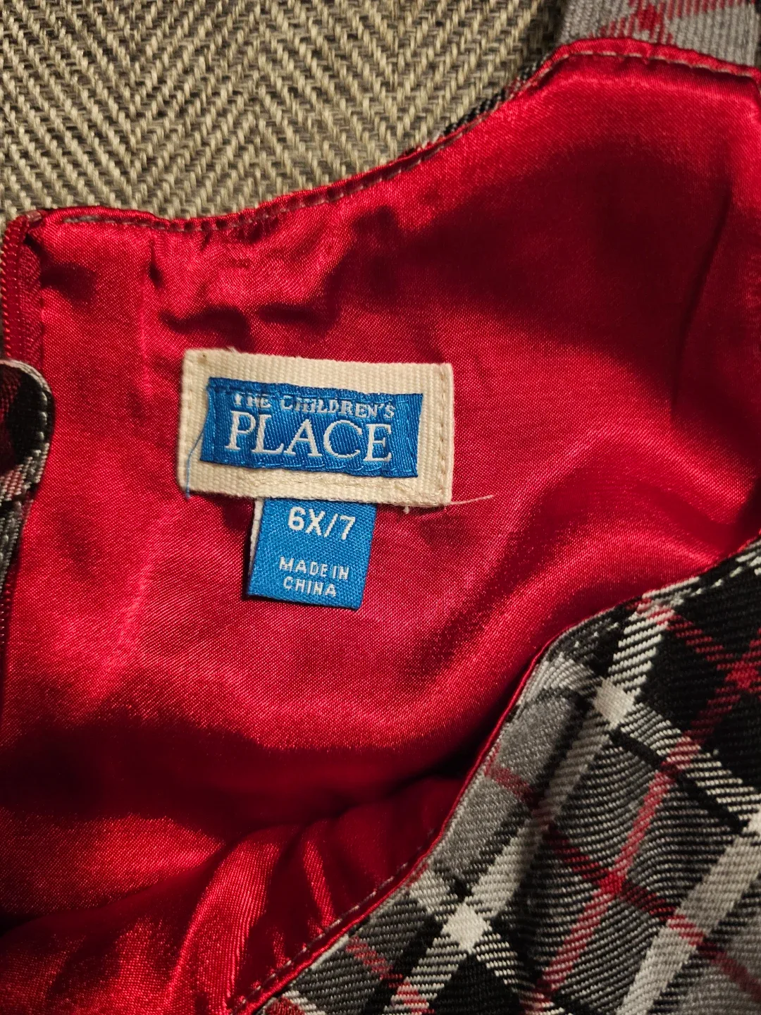 The Children's Place Plaid Dress - Size 6X/7 image indicator(3)