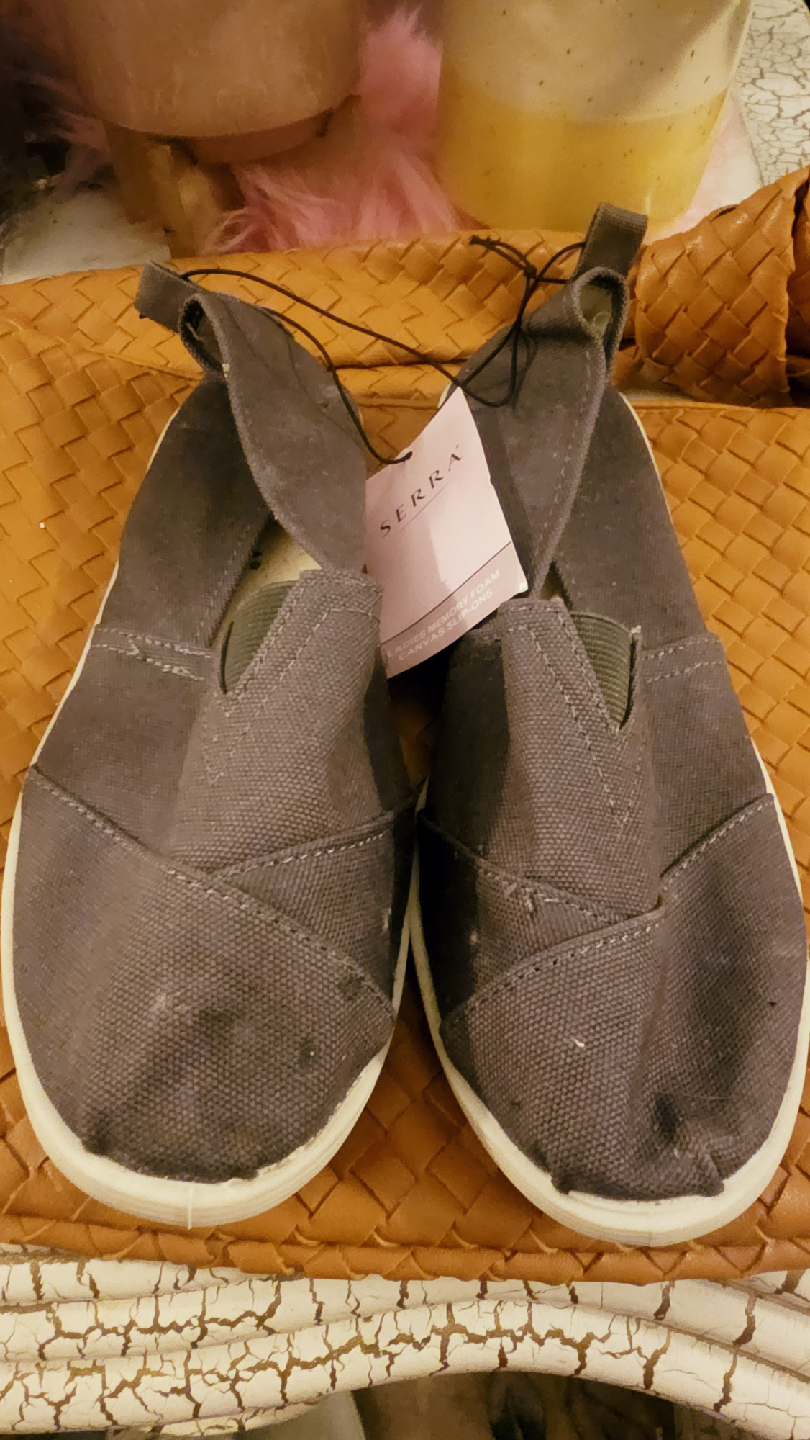 Serra Ladies Memory Foam Canvas Shoes