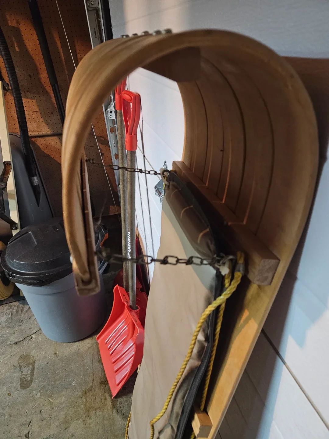 Wooden Toboggan with pad image indicator(3)