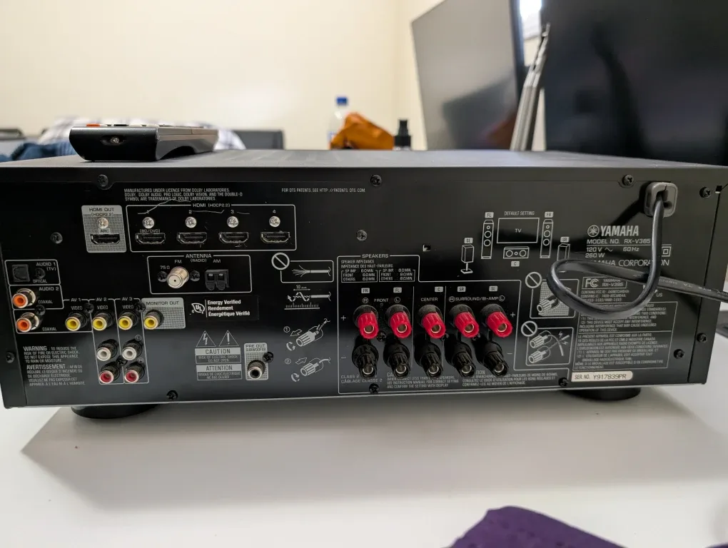 Yamaha RX-V385 Natural Sound AV Receiver image indicator(3)