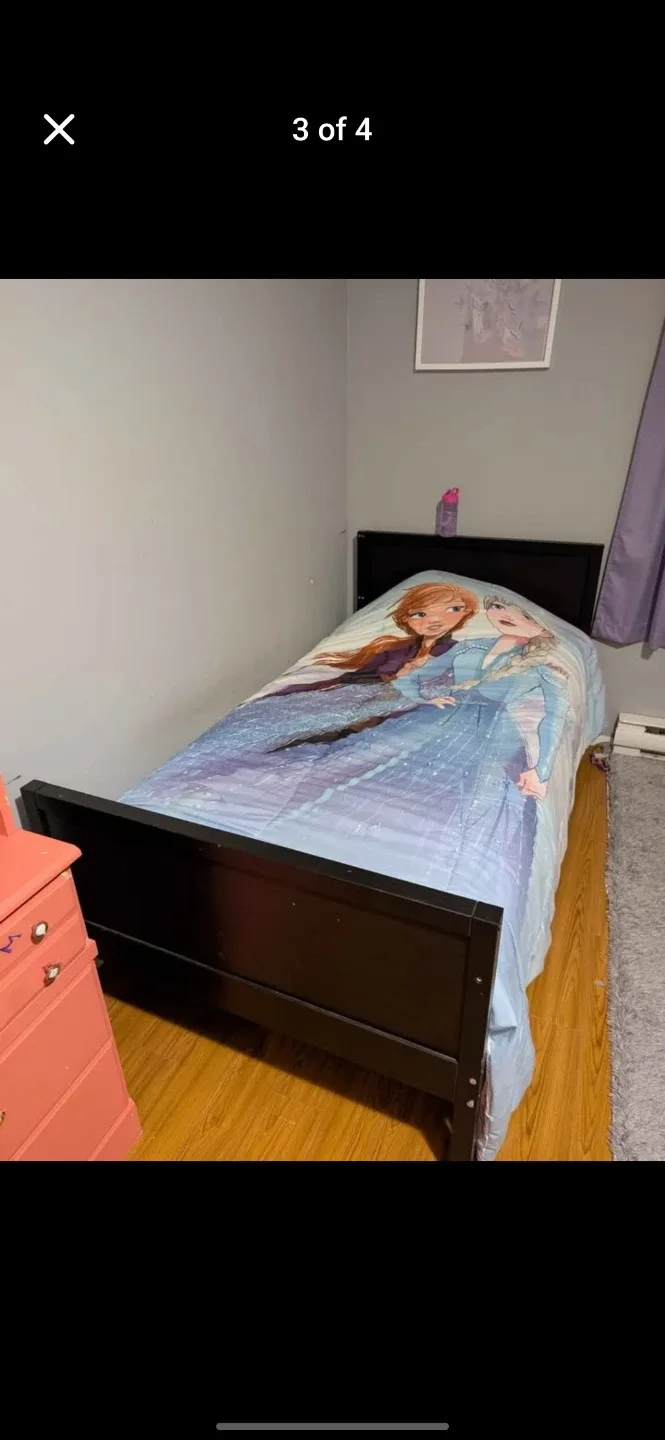 Kids Twin Bed Frame - Black