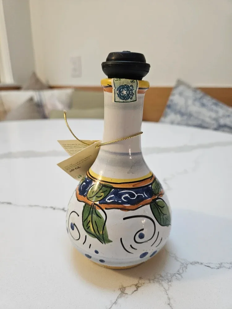 Handmade in Italy Ceramic Limoncello Bottle image indicator(2)