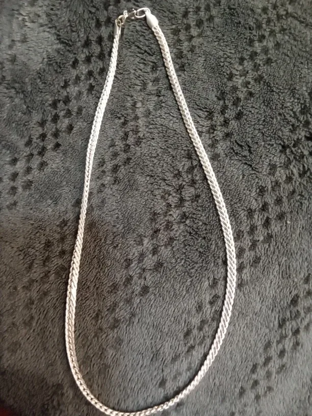 Vintage pure Silver Chain Necklace
