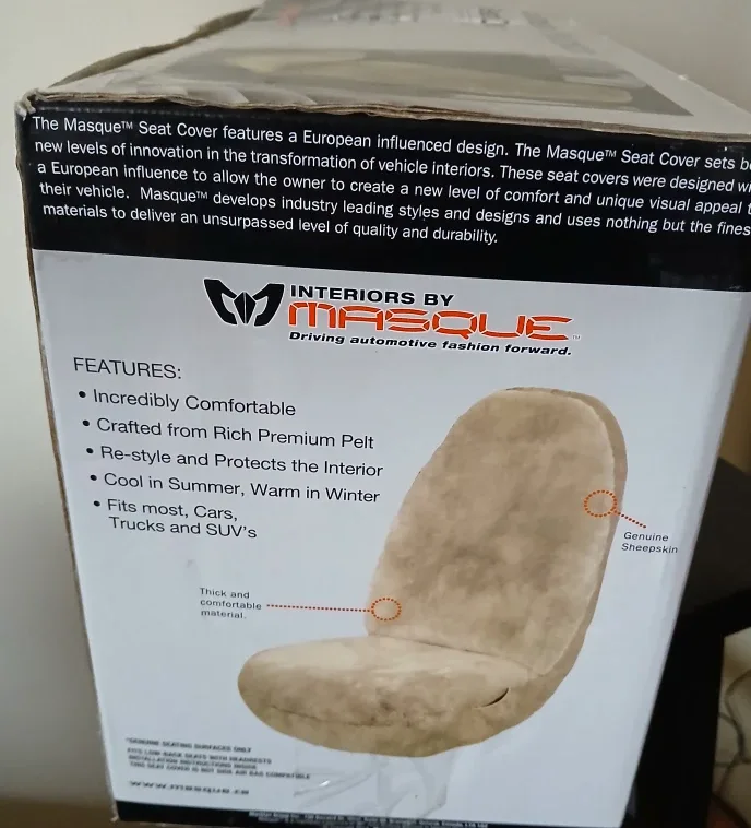 Genuine Sheepskin Seat Cover by Interiors by Masque image indicator(2)