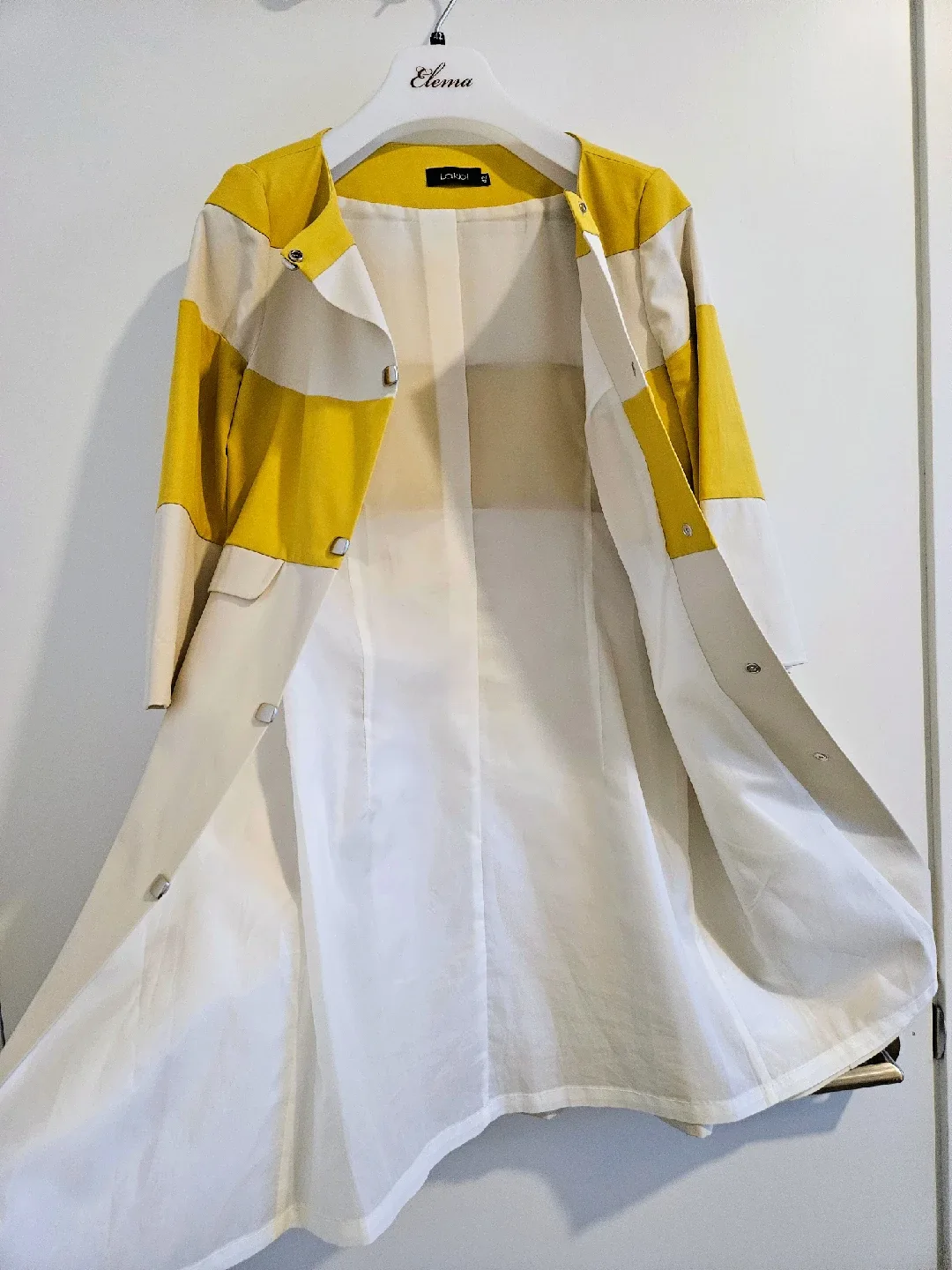 Yellow & Beige Coat - Size S image indicator(3)