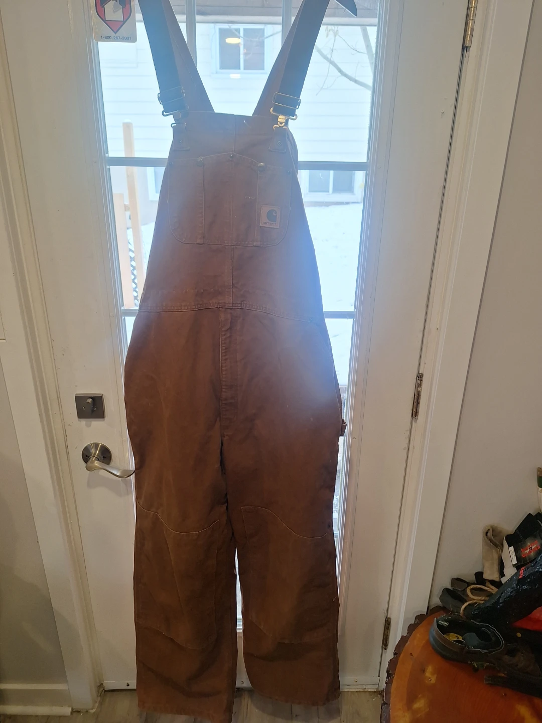 Carhartt Brown Insulated Overalls 48/32