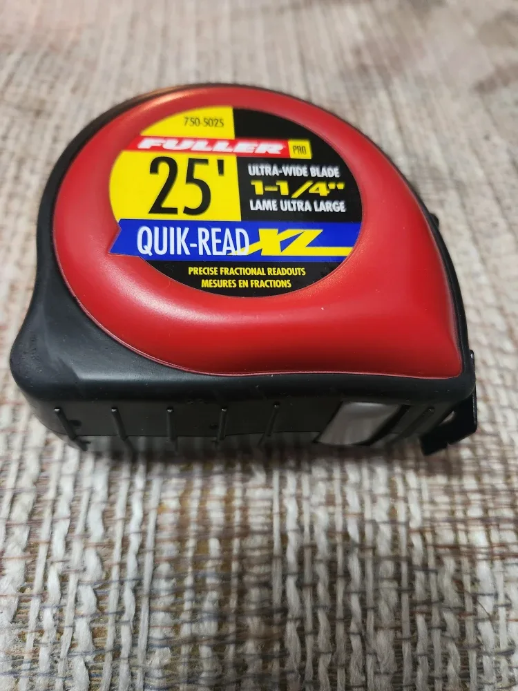Fuller Pro 25' Quik-Read Tape Measure