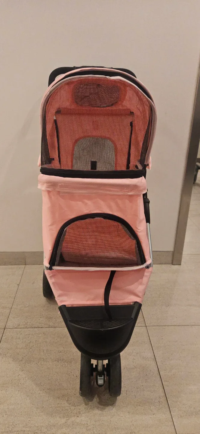 Pink Pet Stroller image indicator(2)