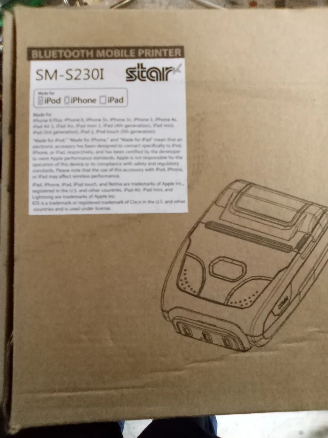 Star Micronics SM-S230i Mobile Printer - Bluetooth image indicator(2)