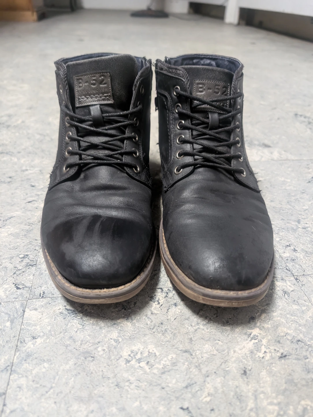 B-52 Black Leather Ankle Boots - photo 4
