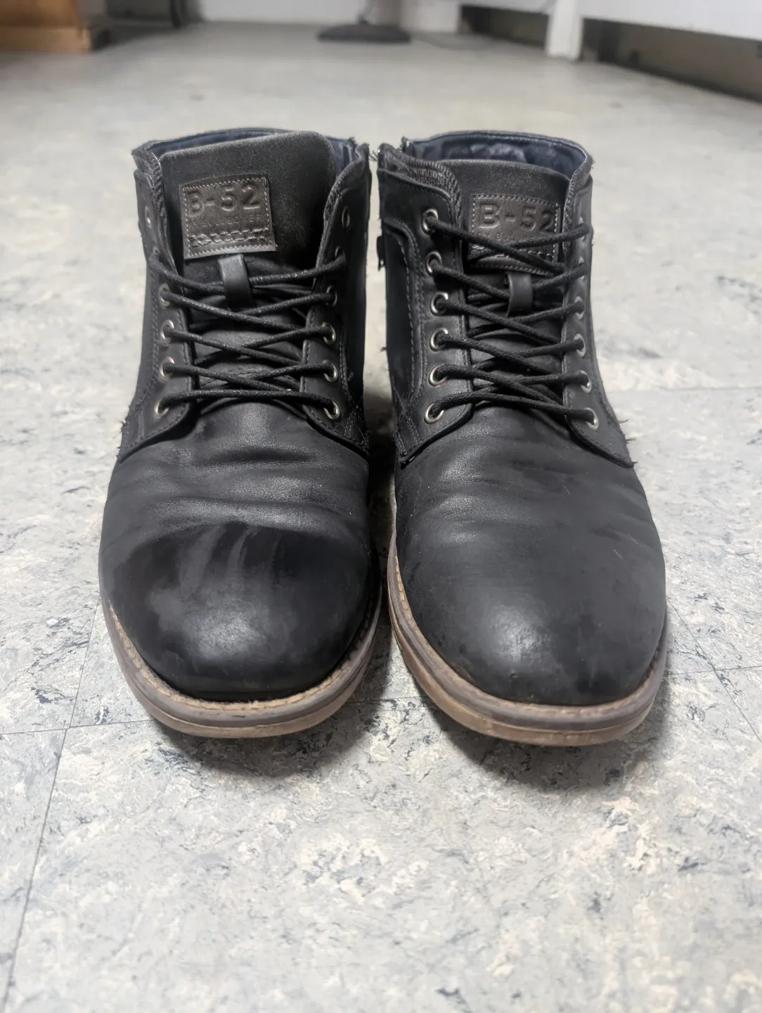 B-52 Black Leather Ankle Boots image indicator(4)