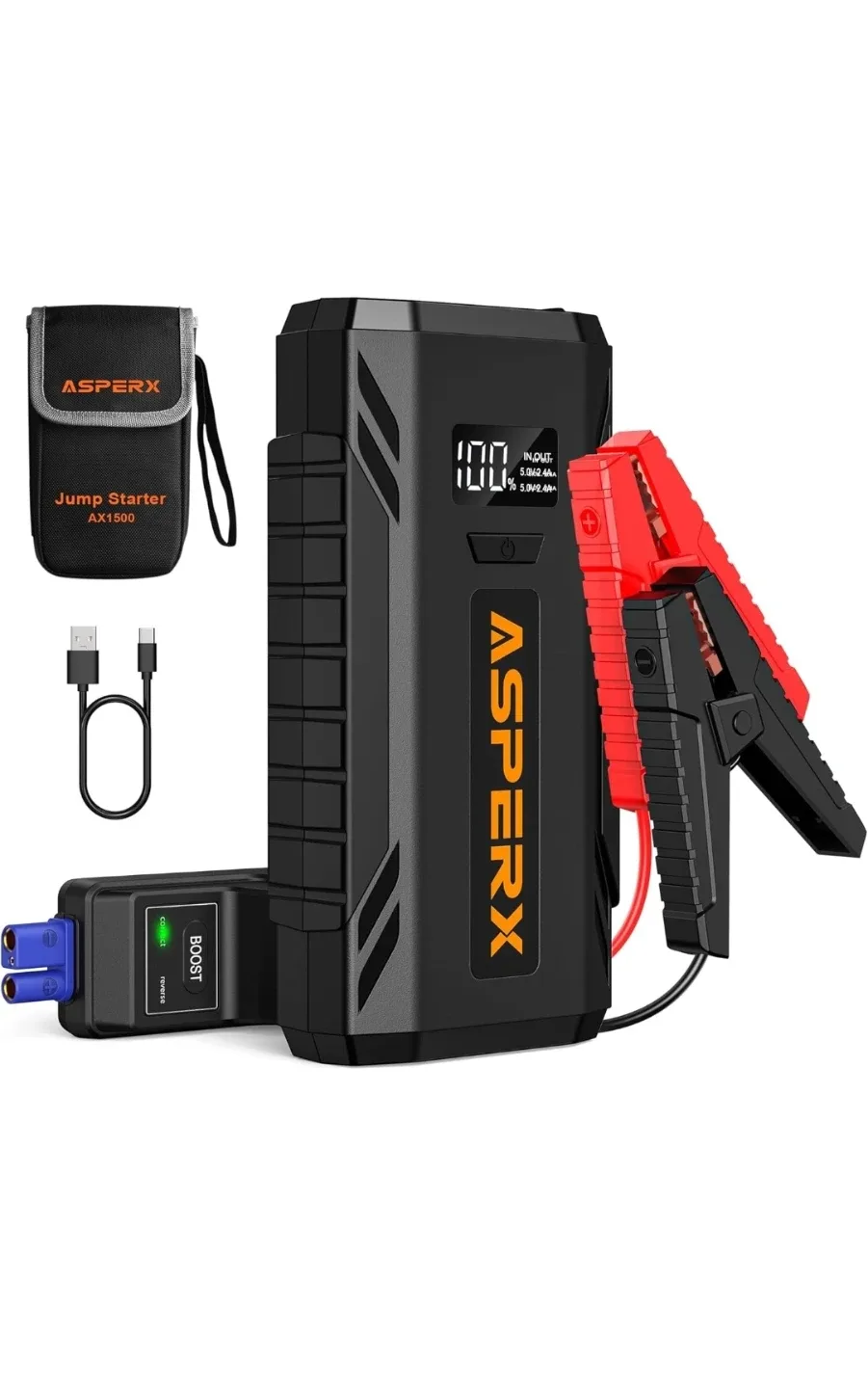 New  AsperX  Car a jump starter power bank 2000a Features thumbnail