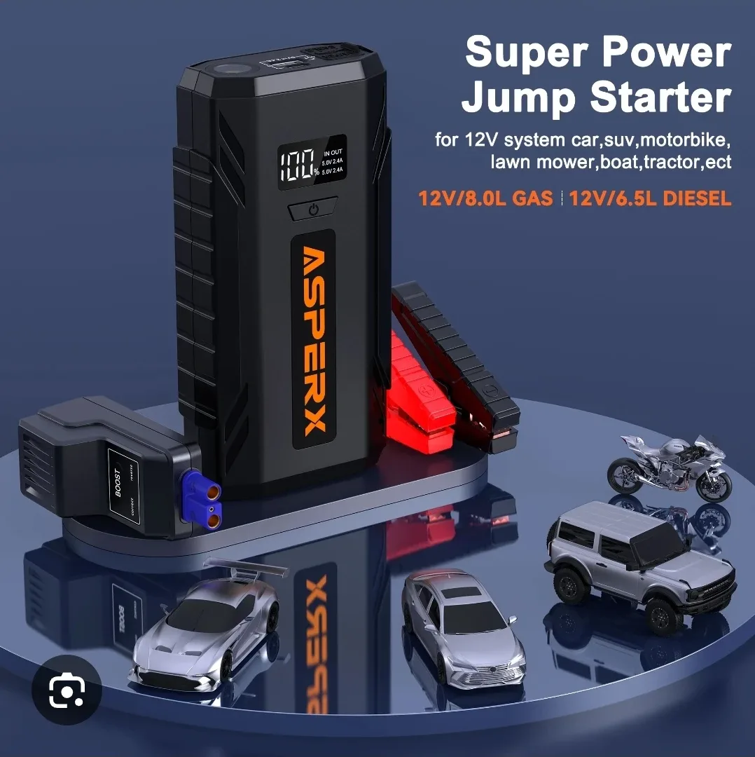 New  AsperX  Car a jump starter power bank 2000a Features image indicator(5)