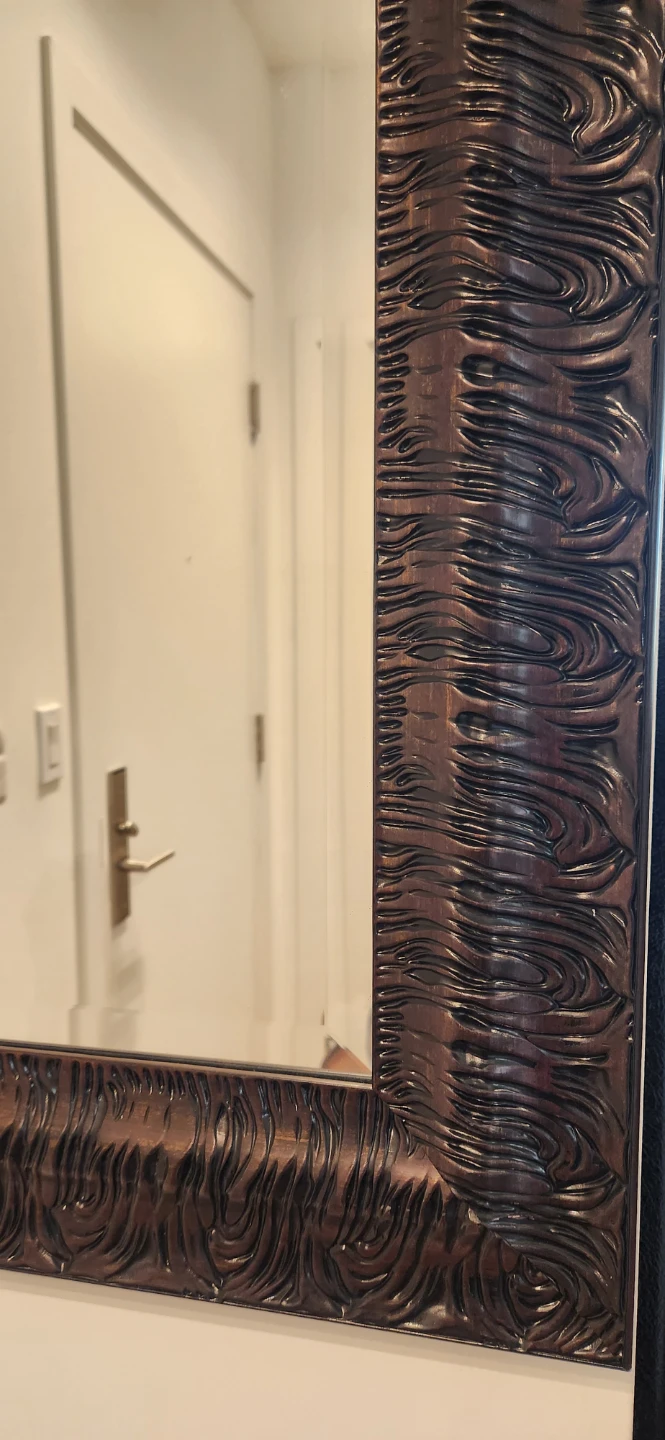 Wall Mirror - Brown - photo 2